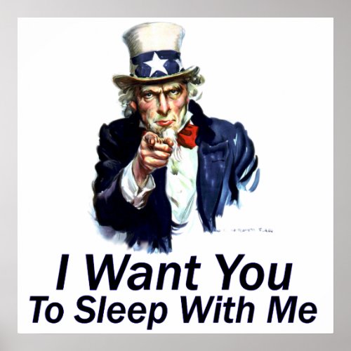 I Want You  To Sleep With Me Canvas Print