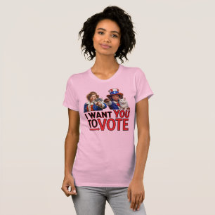 I WANT YOU TO VOTE (Cat Ladies) T-Shirt