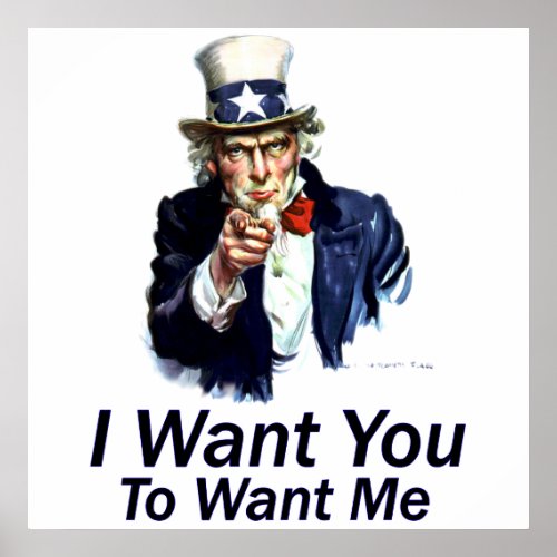 I Want You  To Want Me Poster