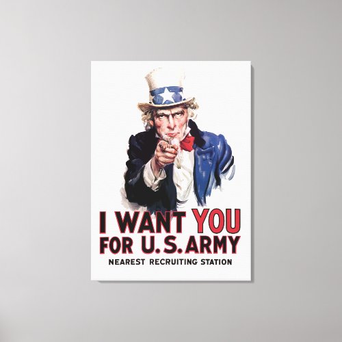 I Want You __ Uncle Sam Canvas Print