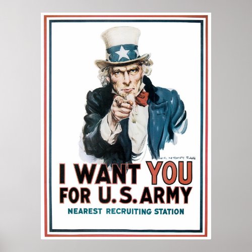 I Want You  Uncle Sam Poster