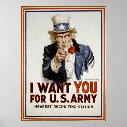 I Want You _ Uncle Sam Poster