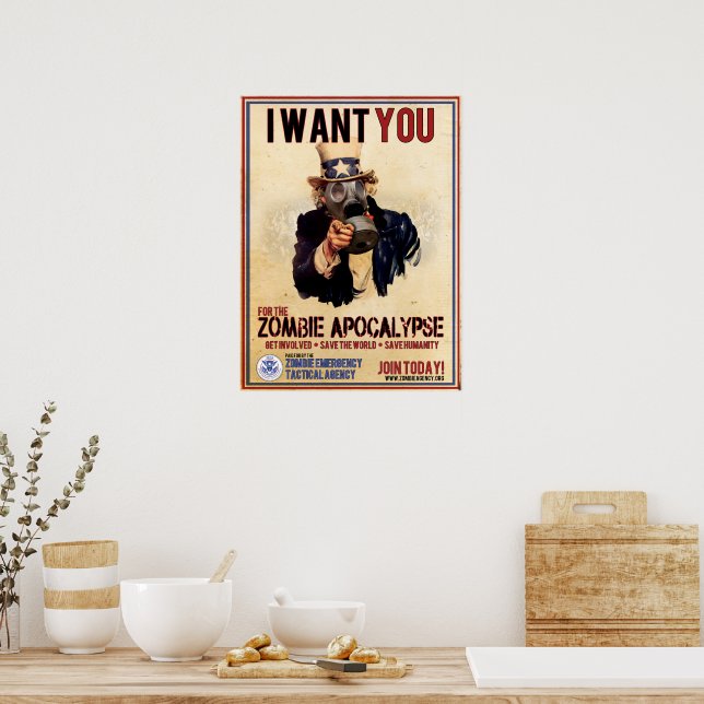 Z Army I Want You Zombie – Decal Sticker