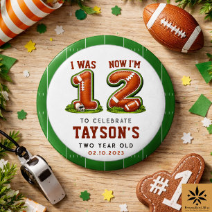 I Was 1, Now I’m 2 – Football America 2nd Birthday Button