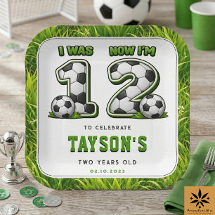 I Was 1 Now I’m 2 Soccer – All-Star 2nd Birthday Paper Plates