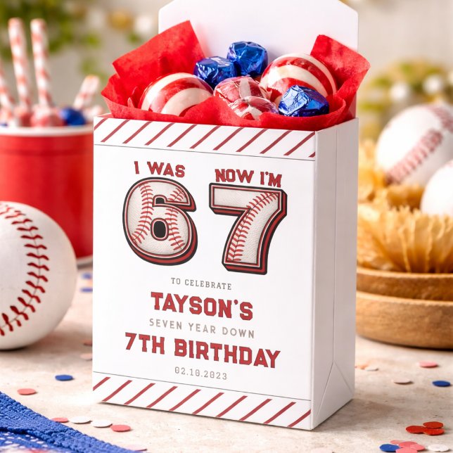 I Was 6, Now I’m 7 – Baseball 7th Birthday Favor Boxes (I Was 6, Now I’m 7 – Baseball 7th Birthday Favor Boxes
)