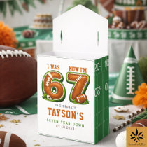 I Was 6, Now I’m 7 – Football America 7th Birthday Favor Boxes