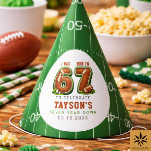 I Was 6, Now I’m 7 – Football America 7th Birthday Party Hat
