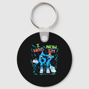 I Was 6 Now I’m 7 Six Seven Funny Birthday Kids Keychain