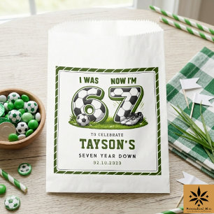I Was 6, Now I’m 7 Soccer Birthday – All-Star Part Favor Bag
