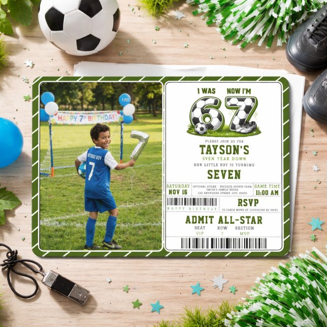 I Was 6, Now I’m 7 Soccer Birthday – All-Star Part Invitation (I Was 6, Now I’m 7 Soccer Birthday – All-Star Part Invitation
)