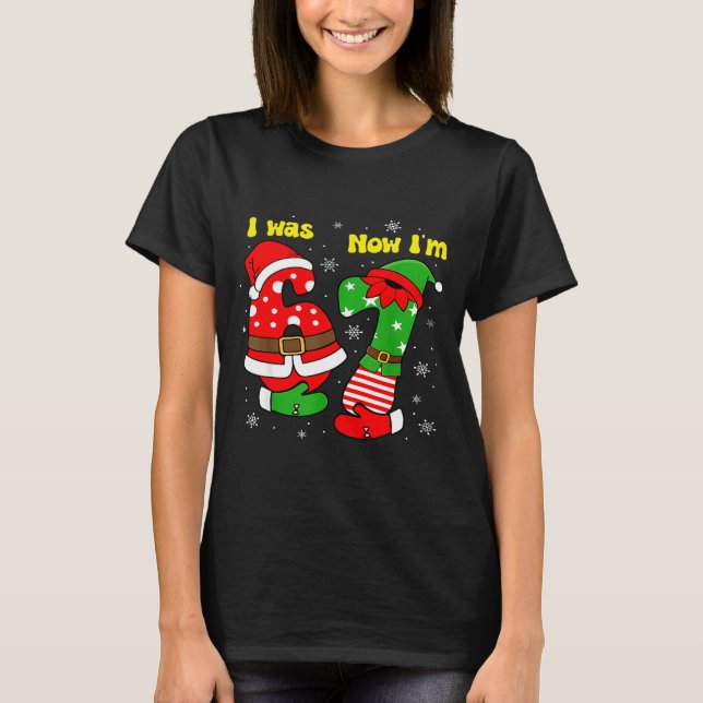 I Was 6 Now I'm 7 67 Seven Year Old Birthday Girls T-Shirt (Front)