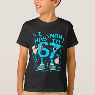 I Was 6 Now I'm 7 Six Seven 7 Years Old Birthday B T-Shirt