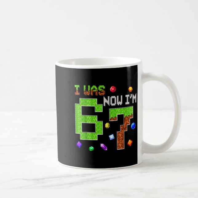 I Was 6 Now I'm 7 Six Seven 7th Birthday Boys Kids Coffee Mug (Right)