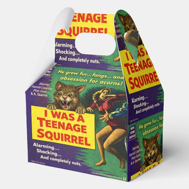 I was a teenage squirrel favor boxes (Back)