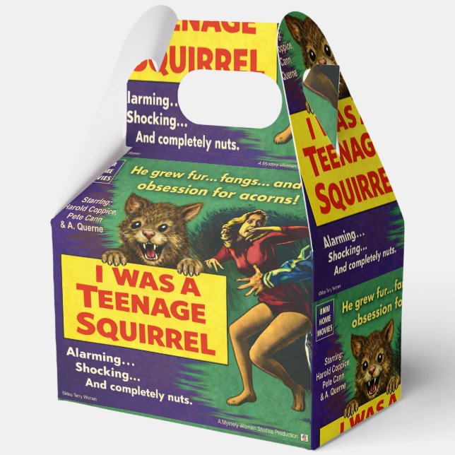 I was a teenage squirrel favor boxes (Back)