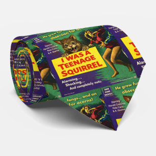 I was a teenage squirrel neck tie