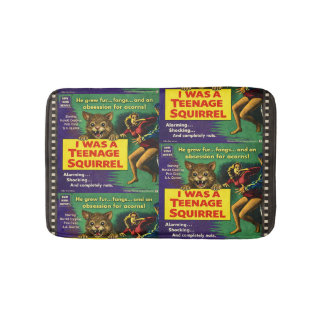 I Was a Teenage Squirrel Parody Bath Mat