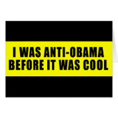 I Was Anti Obama Before It Was Cool (Front Horizontal)