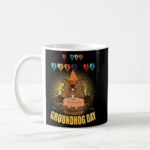 I Was Born On Groundhog Day Groundhog Birthday Coffee Mug