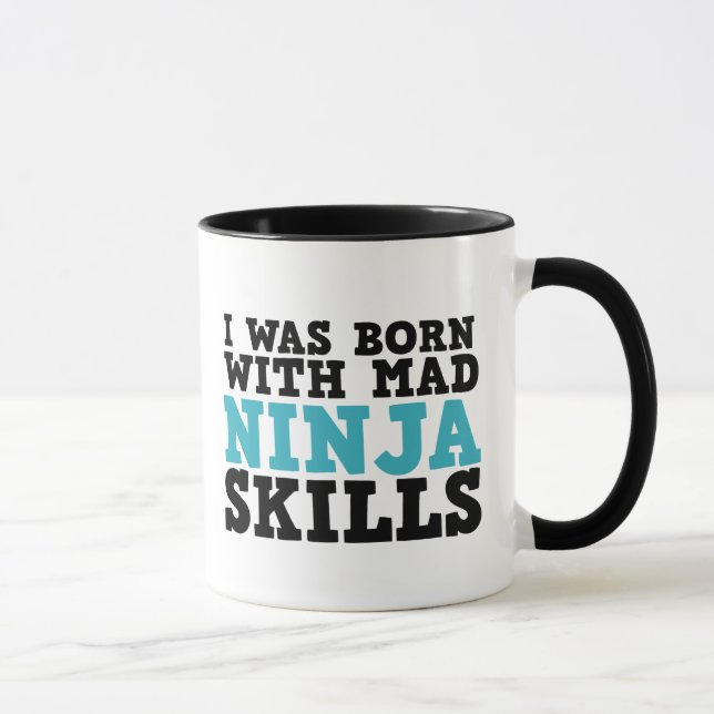 I Was Born With Mad Ninja Skills Mug (Right)