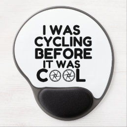 I Was Cycling Gel Mouse Pad
