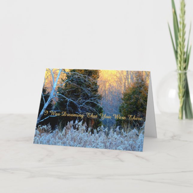 I Was Dreaming ...'Missing You' Card (Front)