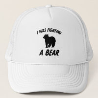 I Was Fighting A Bear Funny Saying Injury Recovery