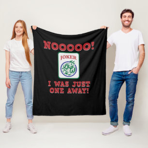 I Was Just One Away Mahjong Game Player Games Fleece Blanket