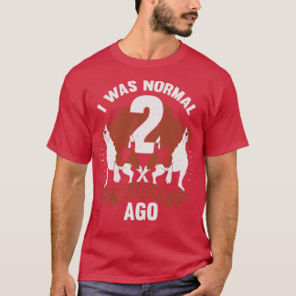 I Was Normal 2 Beagles Ago Dog Lover Gift T-Shirt