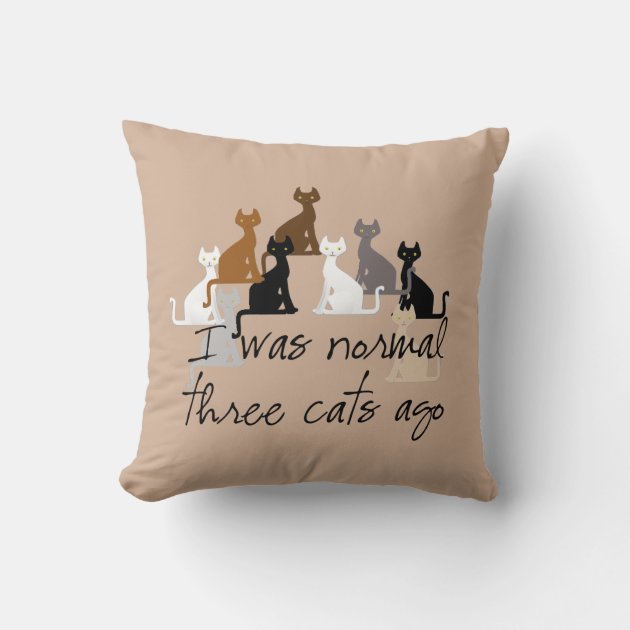 throw pillows with cats on them