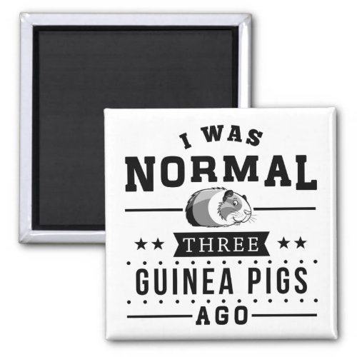 I Was Normal Three Guinea Pigs Ago Magnet