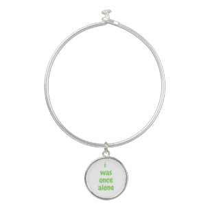 i was once alone bangle bracelet