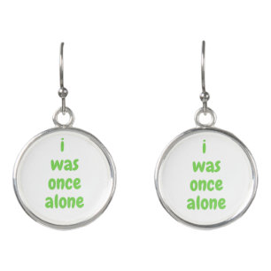 i was once alone earrings