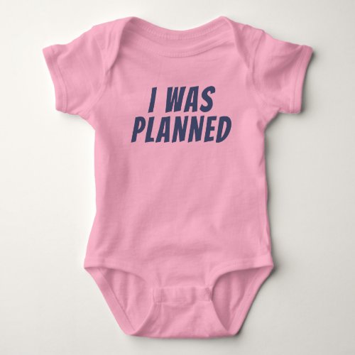 I was planned twins humor baby bodysuit
