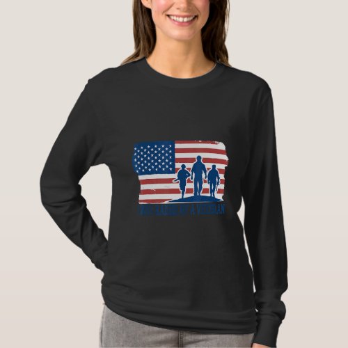 I Was Raised By A Veteran U S Flag Soldier T_Shirt