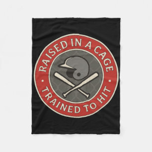 I Was Raised In A Cage Sell Hitter Training Meme _ Fleece Blanket