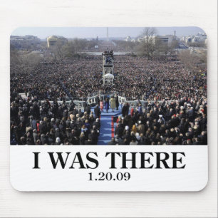 I WAS THERE: Crowd at Inauguration during Ceremony Mouse Pad