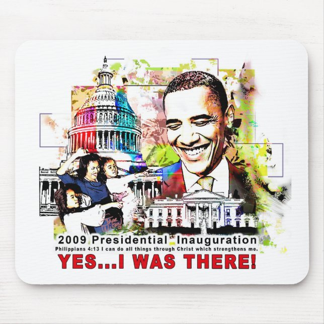 "I was there" Obama Mouse Pad (Front)