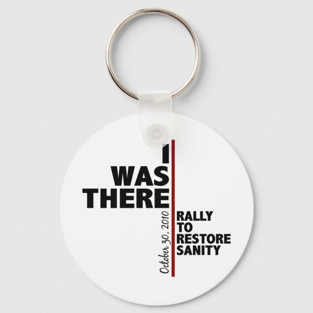 I was there sanity rally keychain (Front)
