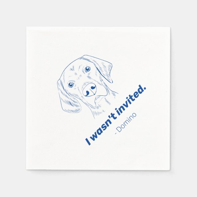 I Wasn't Invited German Pointer Wedding Napkins (Front)