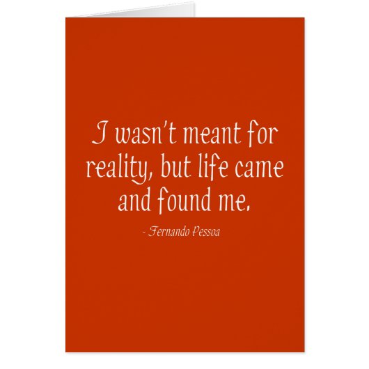 I Wasn't Meant For Reality Cards (Front)