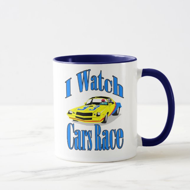 I Watch Cars Race Mug (Right)