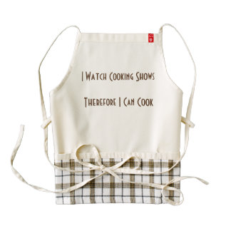 I Watch Cooking Shows Zazzle HEART Apron