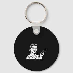 I Watch Murder Shows To Relax Funny Retro True Cri Keychain