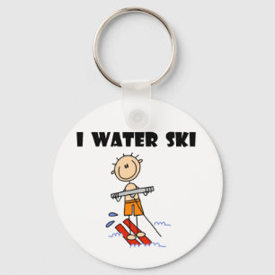 I Water Ski T-shirts and gifts Keychain