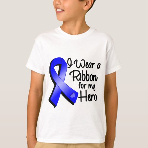 I Wear a Blue Ribbon For My Hero T_Shirt