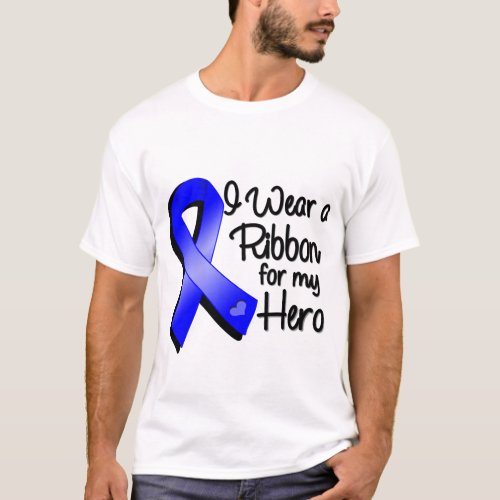 I Wear a Blue Ribbon For My Hero T_Shirt