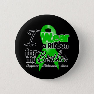 I Wear a Green Ribbon For My Brother Pinback Button