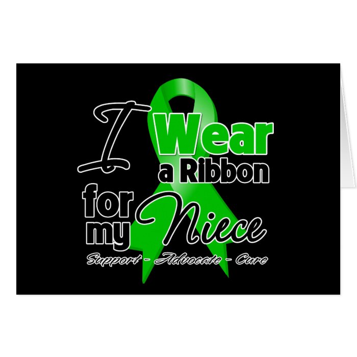 I Wear a Green Ribbon For My Niece Cards